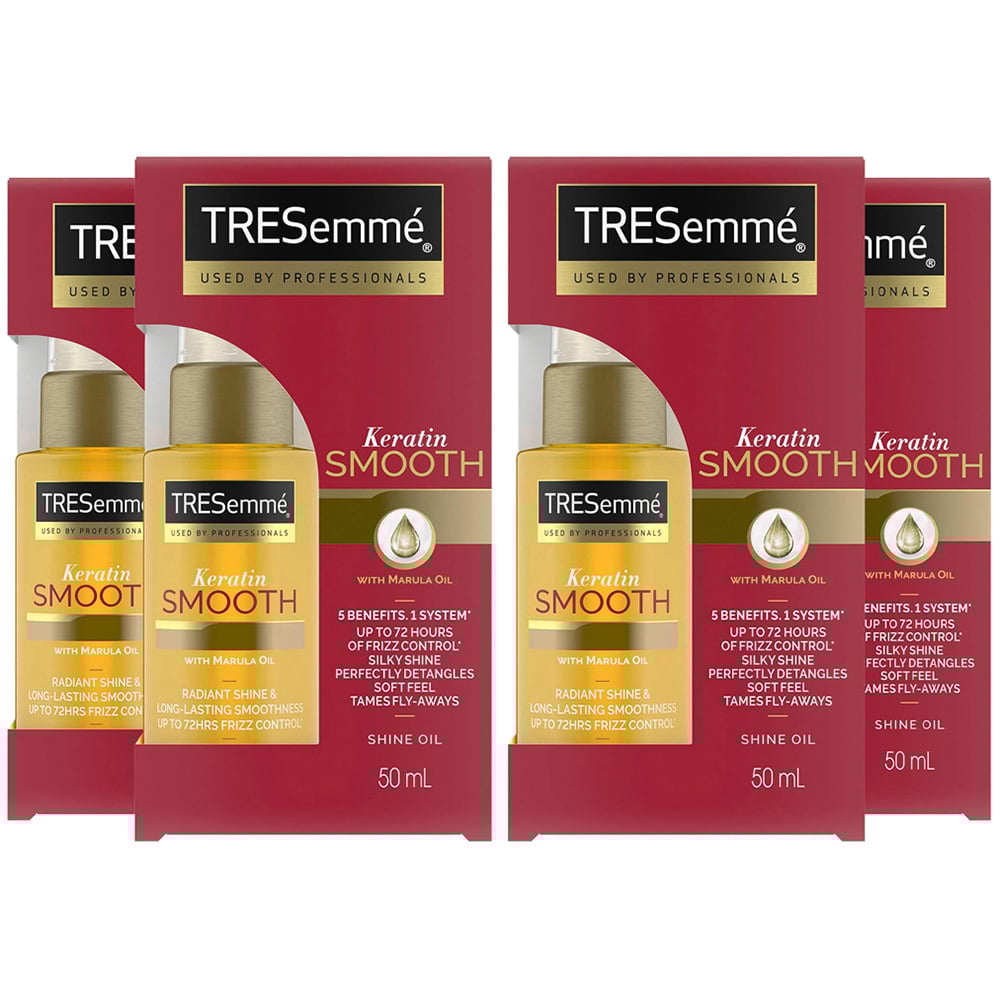 TRESemme Pro Collection Keratin Smooth Marula Shine Oil 50ml 4 Pack Image 1