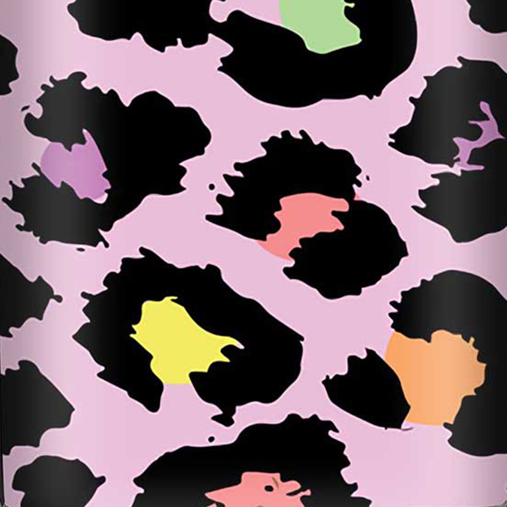 Warren Reed Designer Mini Cabin Pink Leopard Print Suitcase Image 3