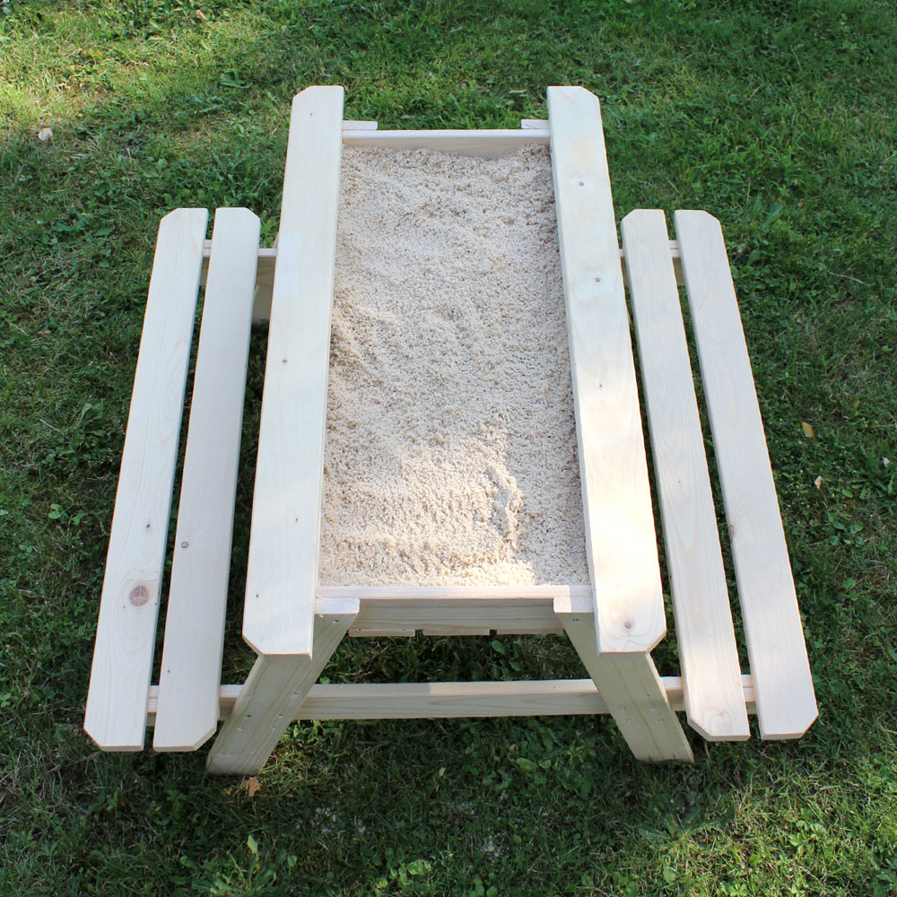 Soulet Kids 4 Seater Wooden Picnic Table with Sand Pit Image 4