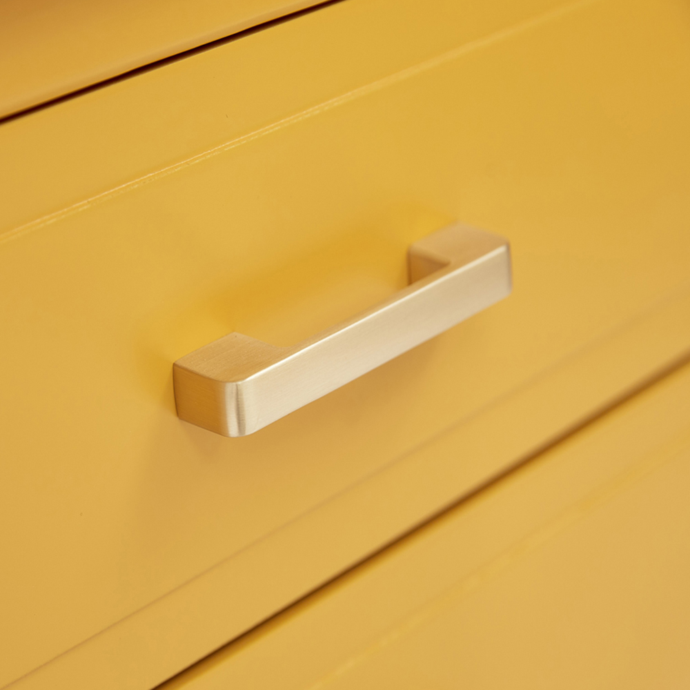 Palazzi 2 Drawer Mustard Bedside Table Image 6