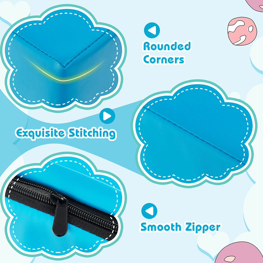 Costway Blue Toddlers Foam Climb and Crawl Playset 6 Piece Image 6