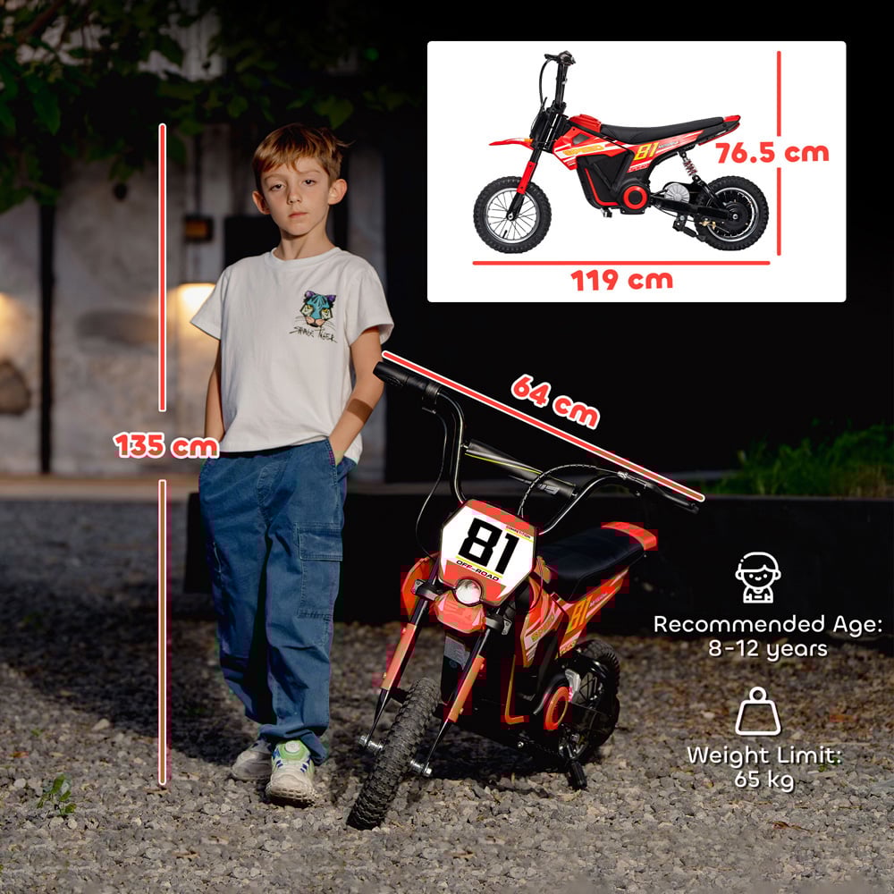 Tommy Toys Red Battery Powered Ride On Motorcycle 24V Image 9