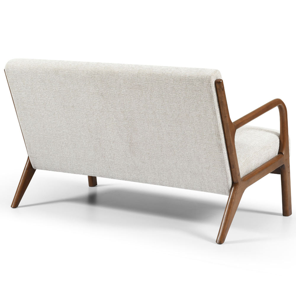 Otis 2 Seater Natural Woven Chenille Sofa Image 5