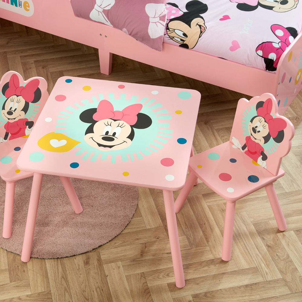 Disney Minnie Mouse Table and Chairs Set Image 1