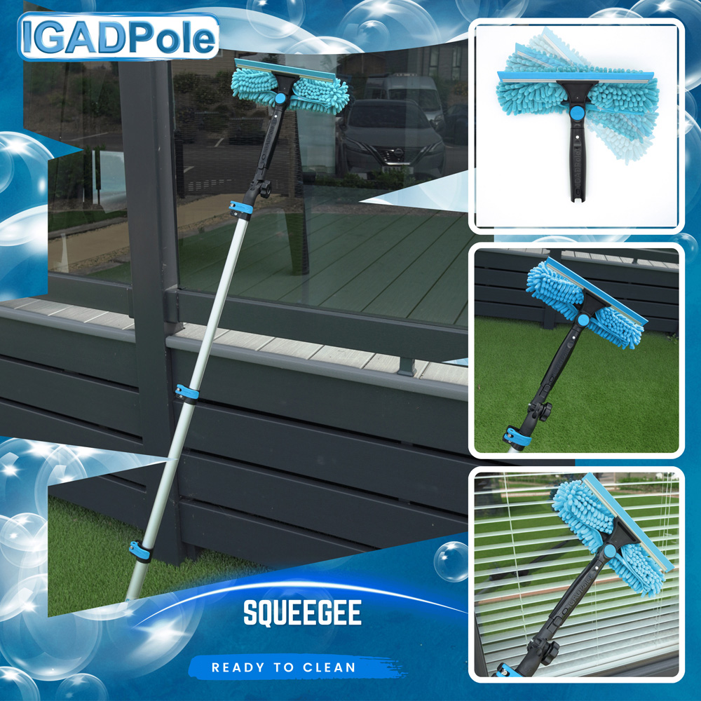 IGAD Pole Extension Pole and Window Squeegee Cleaning Kit 5m Image 4
