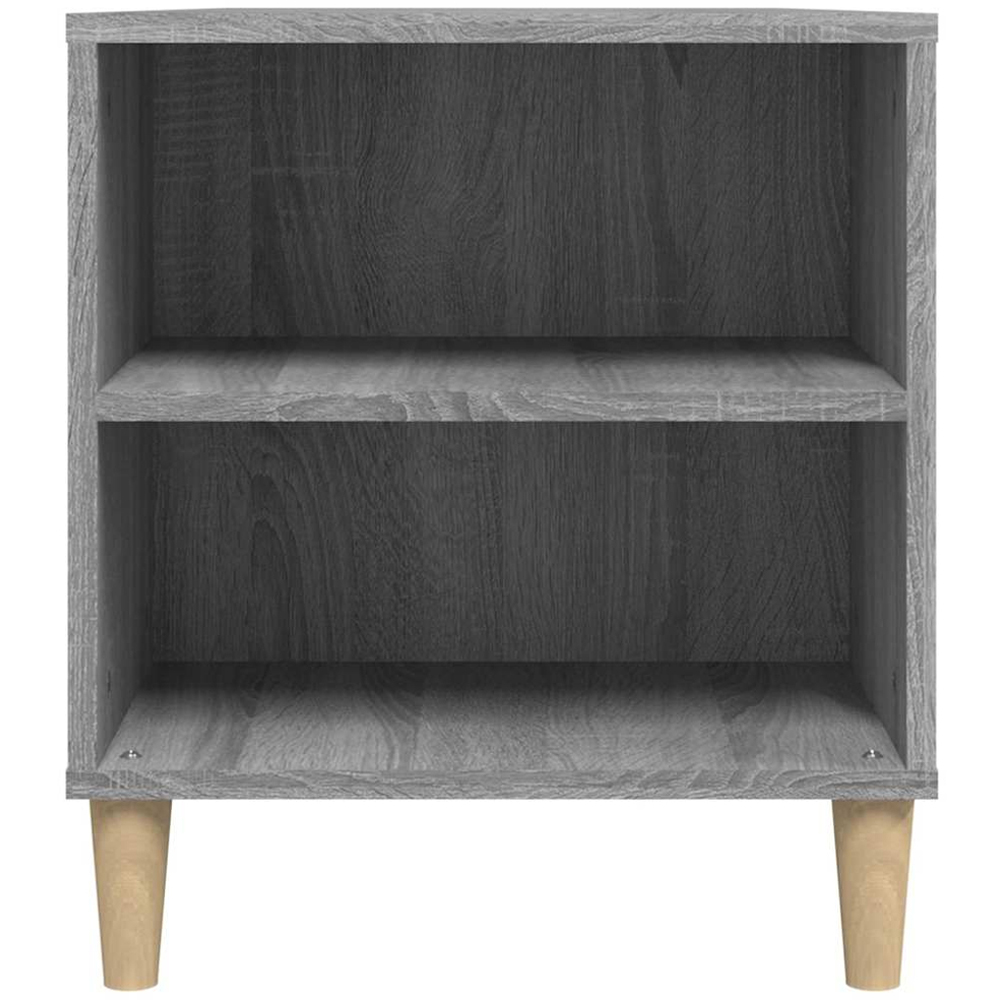 vidaXL 2 Drawer 4 Shelf Grey Sonoma TV Cabinet Image 6