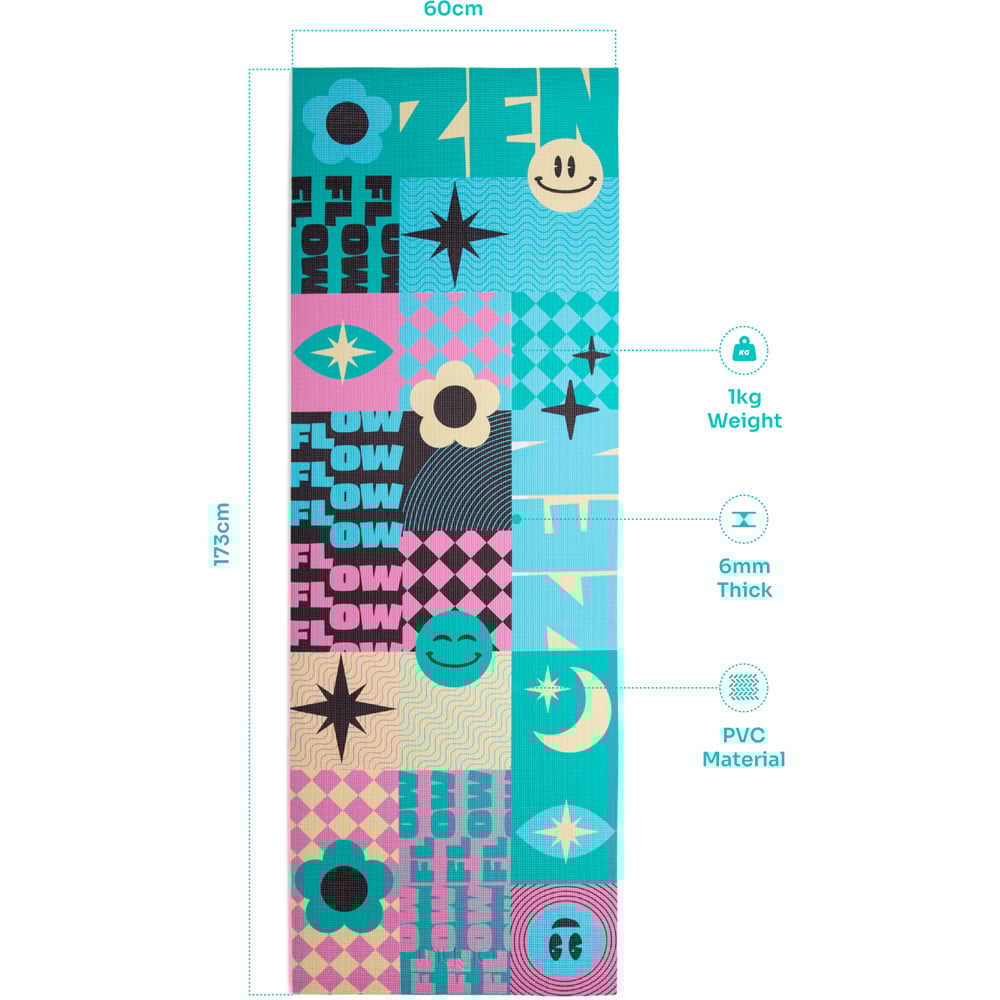 Myga Tizzy Pattern Yoga Mat Image 3