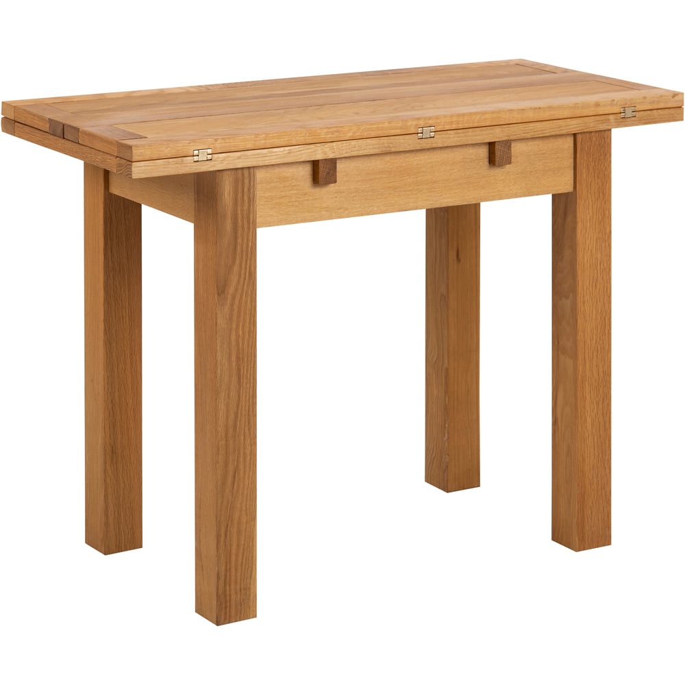 Florence Kenley 2 Seater 45 to 90cm Extending Dining Table Oak Image 2