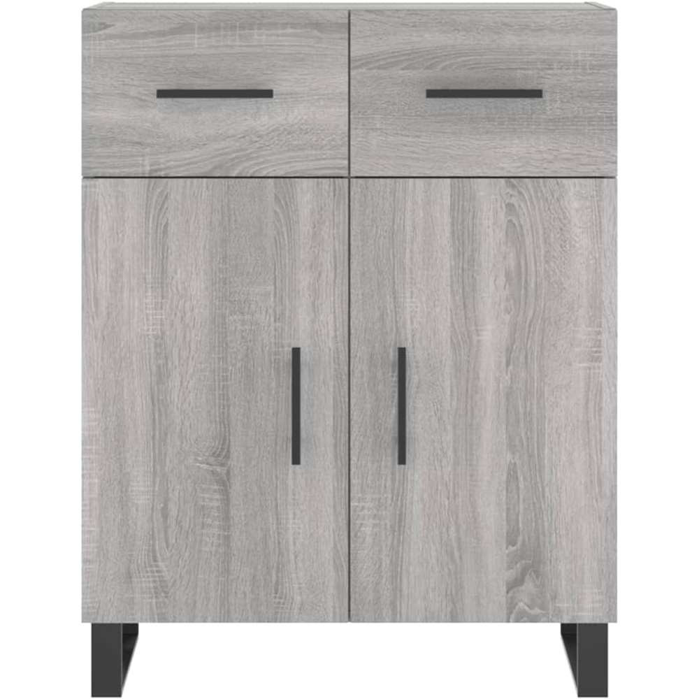 vidaXL 2 Door 2 Drawer 3 Shelf Grey Sonoma Highboard Image 8