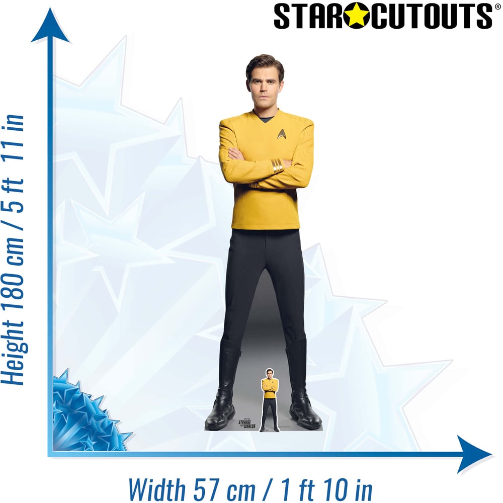 Star Cutouts Paul Wesley as James T Kirk Cardboard Cutout 5ft Image 6