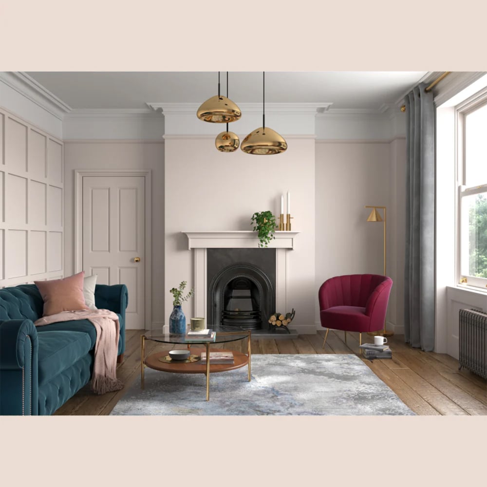 Dulux Heritage Walls and Ceilings Powder Colour Velvet Matt Emulsion Paint 1L Image 4