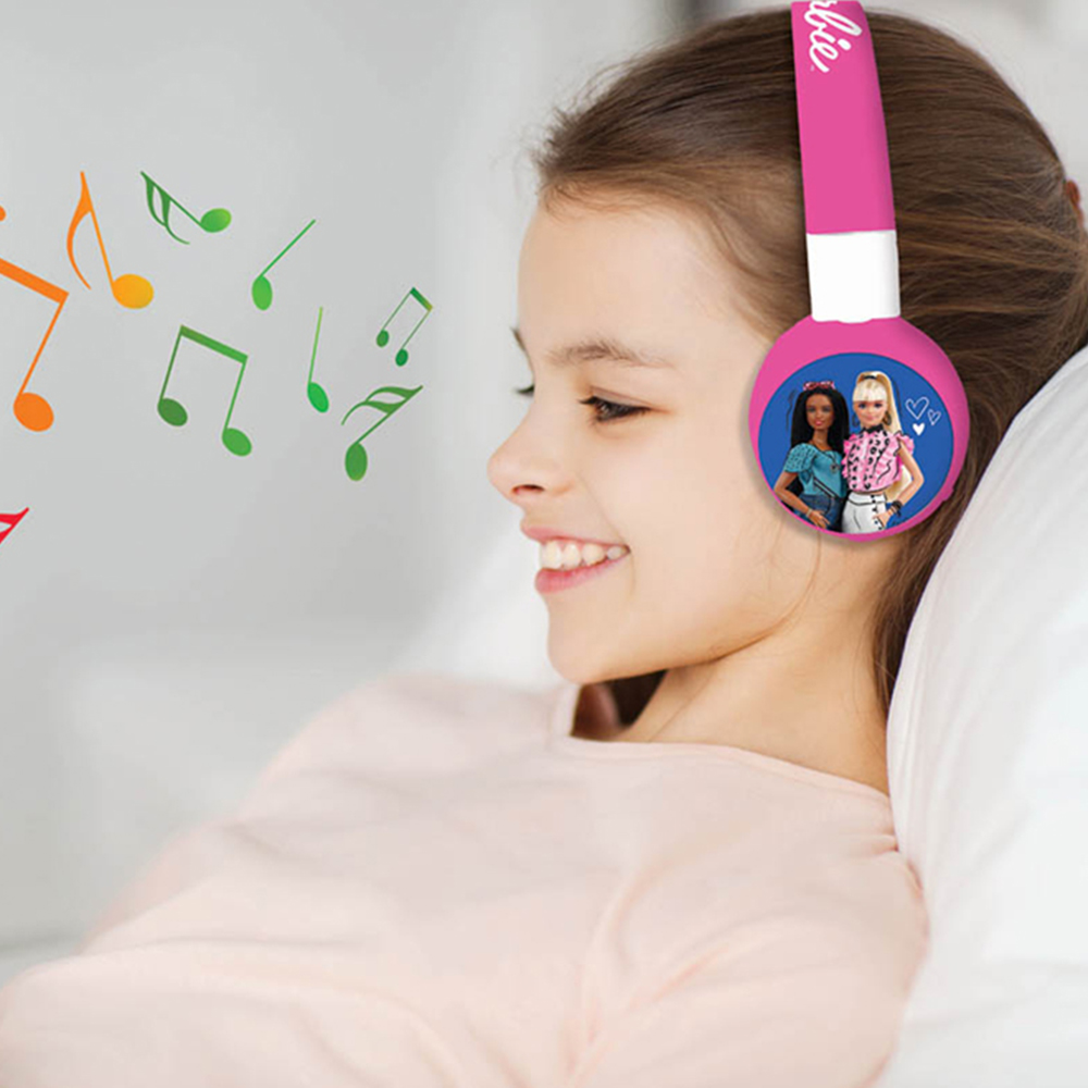 Lexibook Barbie Bluetooth and Wired Foldable Headphones Image 6
