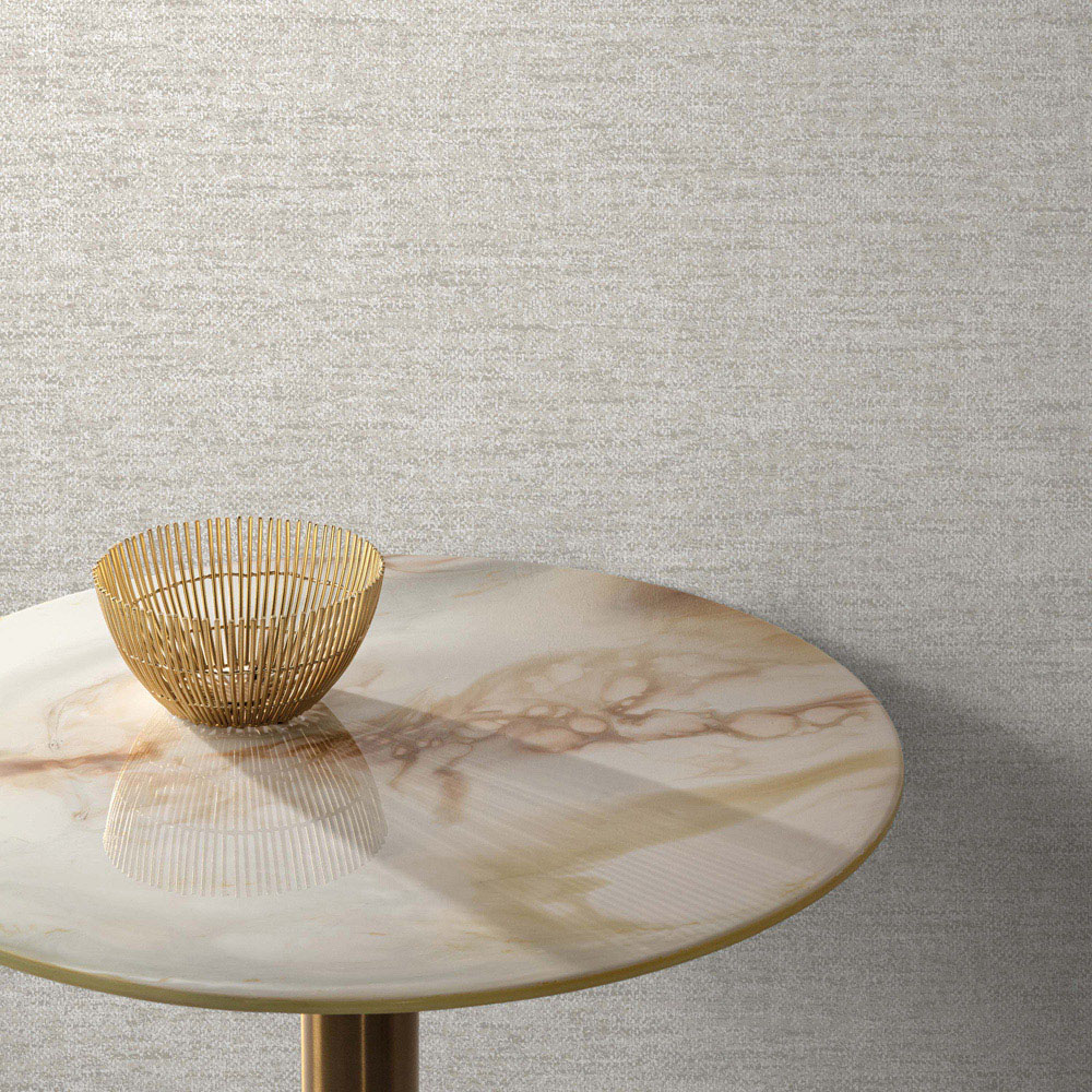 Grandeco Omura Boucle Twill Grey Wallpaper Image 3