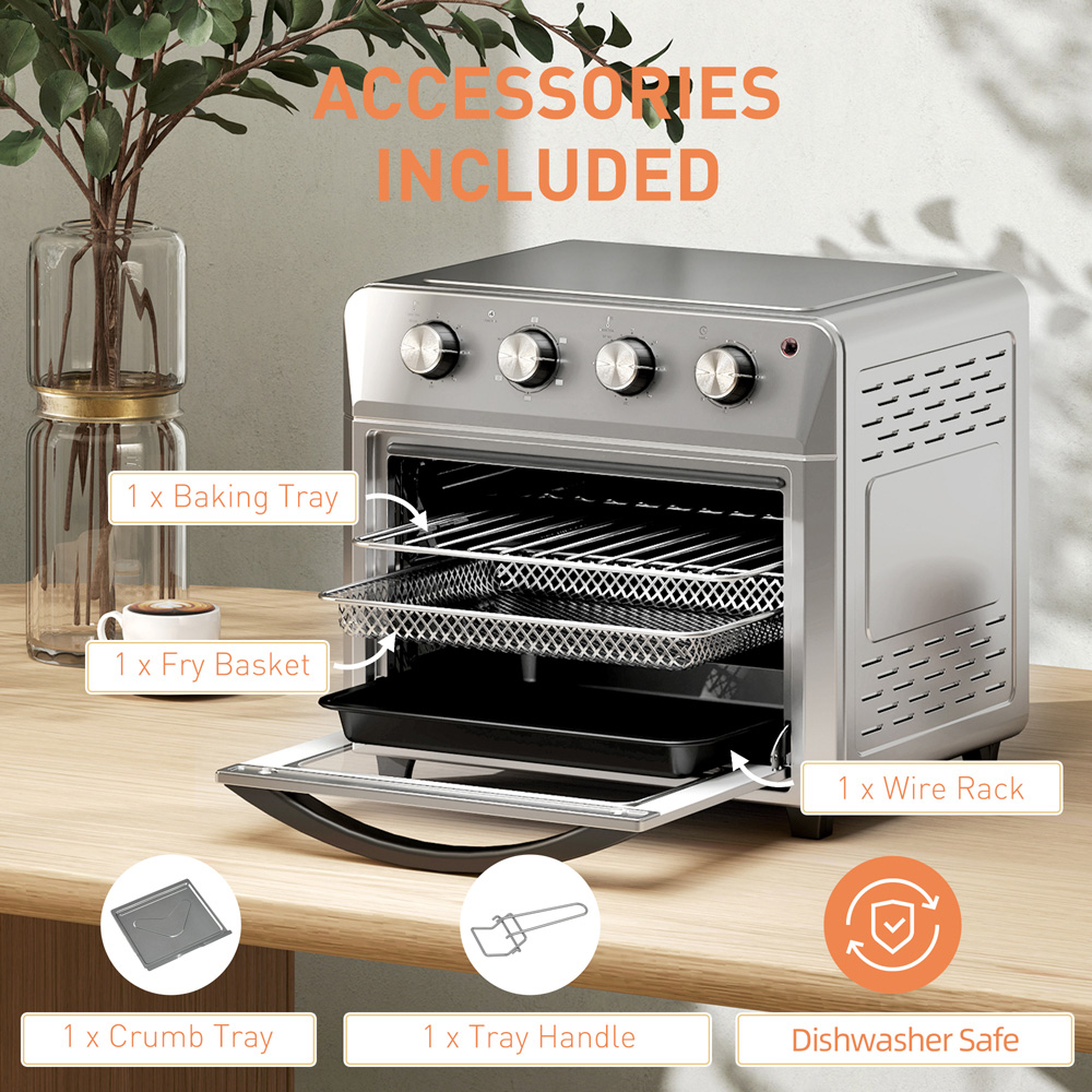 HOMCOM 800-203V70SR 24L Air Fryer Oven Image 8