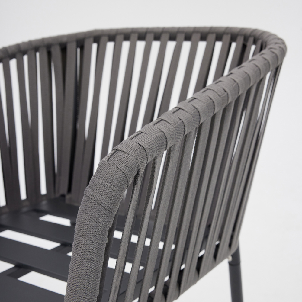 Home Detail Fiji 4 Seater Garden Dining Set Grey Image 5