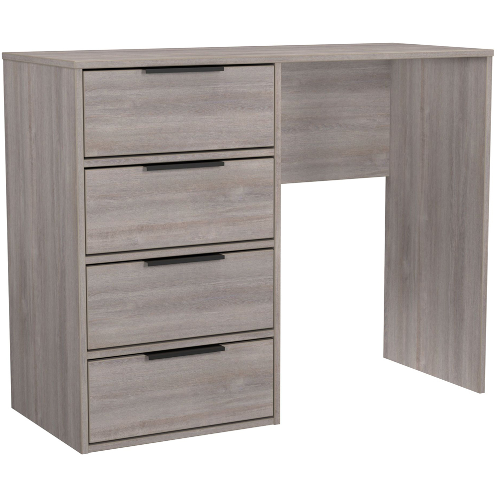 Crowndale Hong Kong 4 Drawer Grey Oak Vanity Dressing Table Ready Assembled Image 7