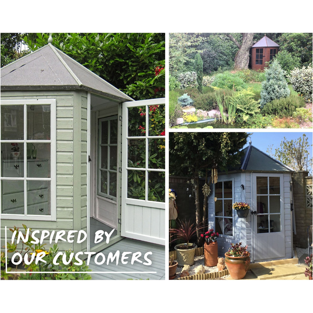 Shire 6 x 6ft Gazebo Single Door Summerhouse Image 7