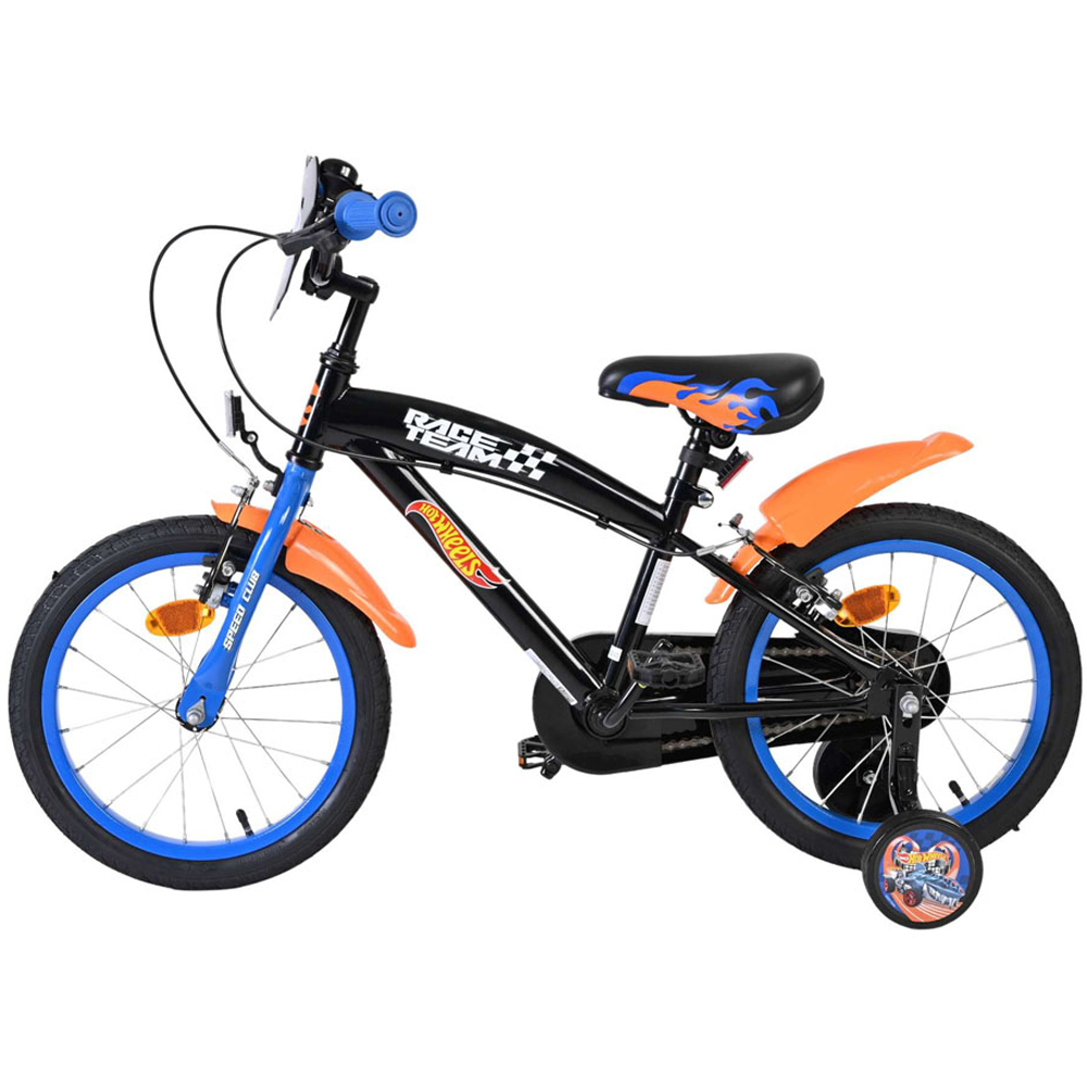 Volare Hot Wheels Kids 16 inch Multicolour Bike with Stabilisers Image 5