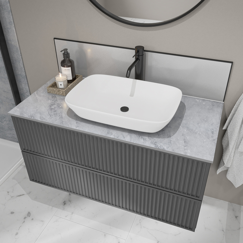 Wetwall Fumo Compact Vanity Worktop 1500 x 425 x 12mm Image 1