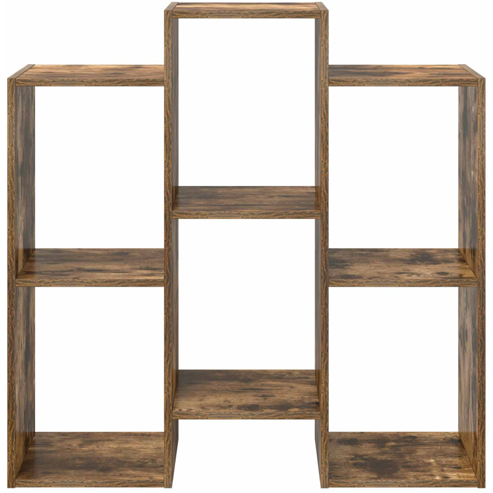 vidaXL 6 Open Shelf Smoked Oak Sideboard Image 5