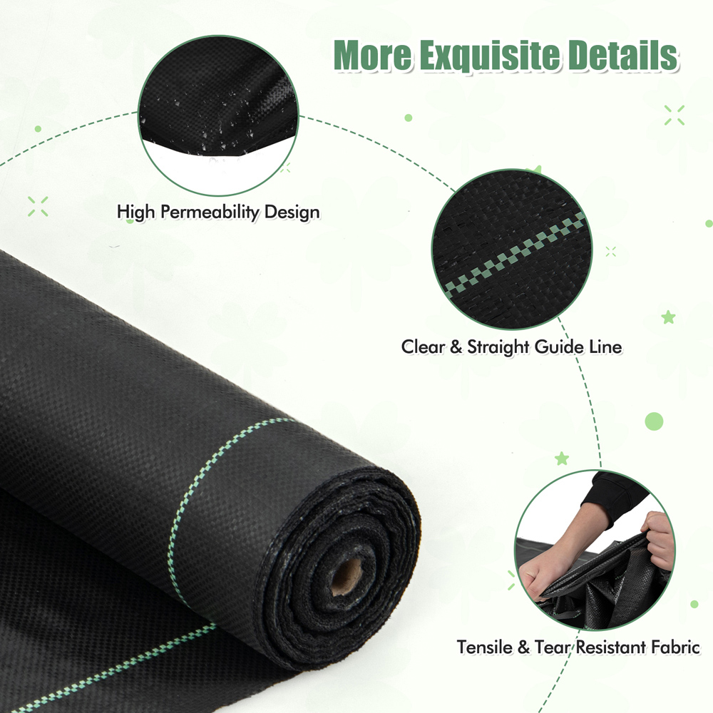 Costway Garden Weed Barrier Fabric 3.5Oz 1 x 50m Image 7