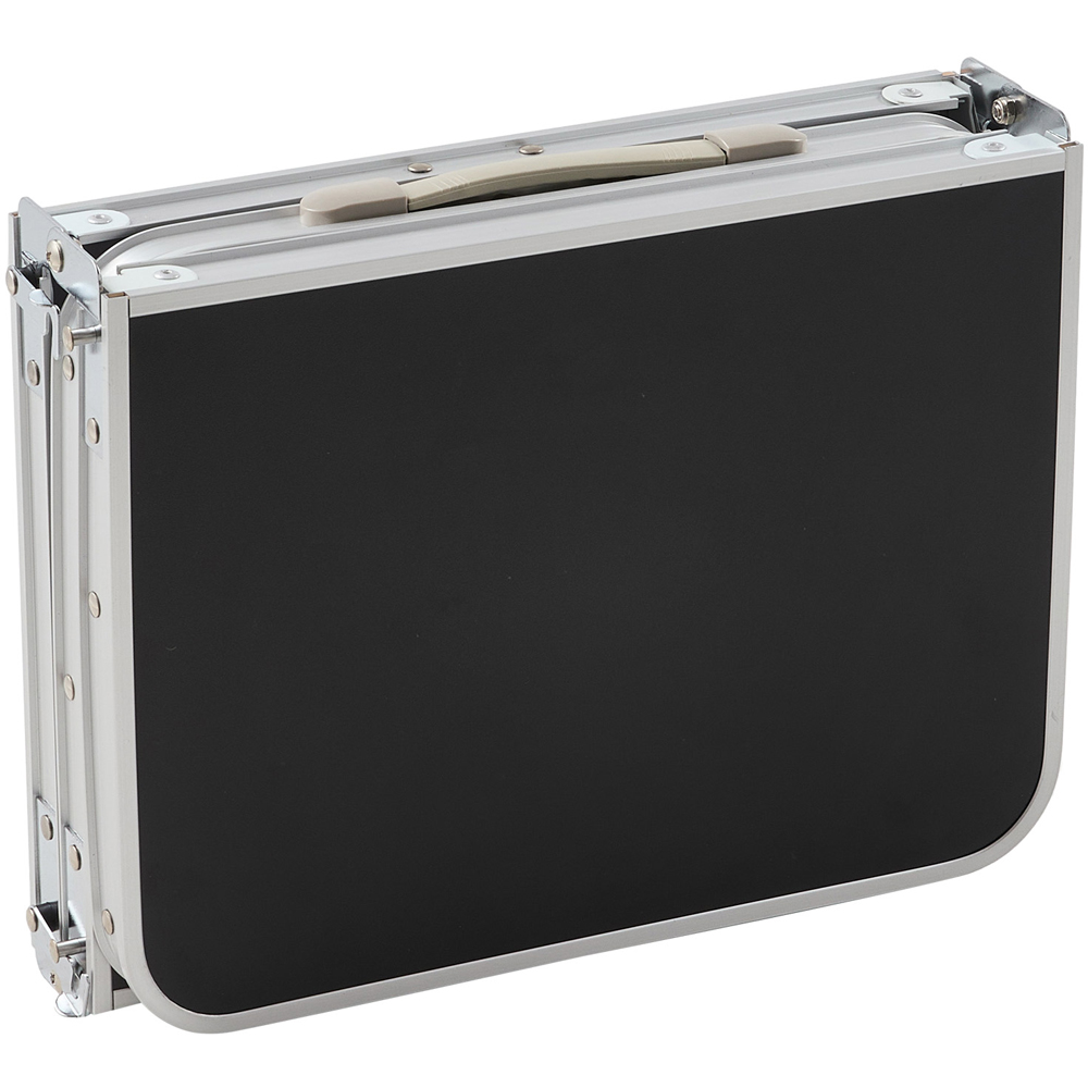 Living and Home 3ft Black Tri-Fold Aluminium Alloy Camping Table Image 6
