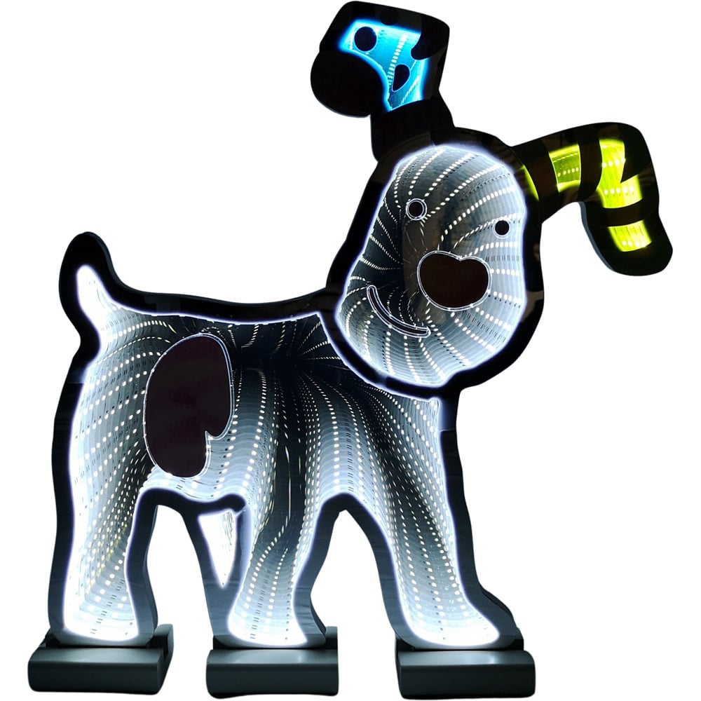 Samuel Alexander Infinity Light Up Snowdog Christmas Decoration 40cm Image 2