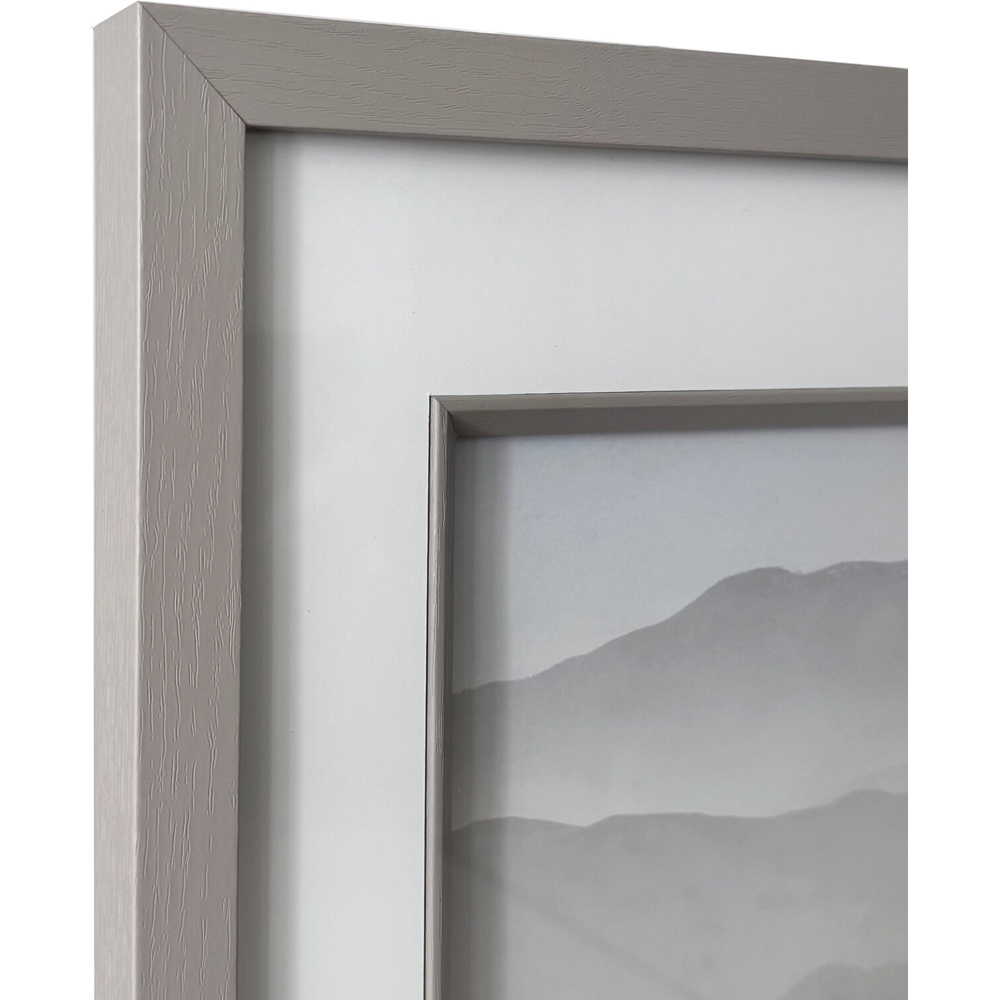 Evie Mounted Inlay Photo Frame Grey A4 Image 3