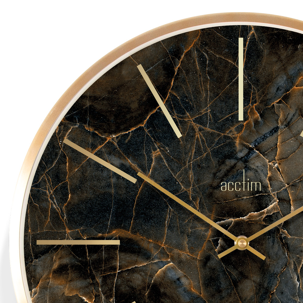 Acctim Luxe Marble Effect Wall Clock 40cm Image 2
