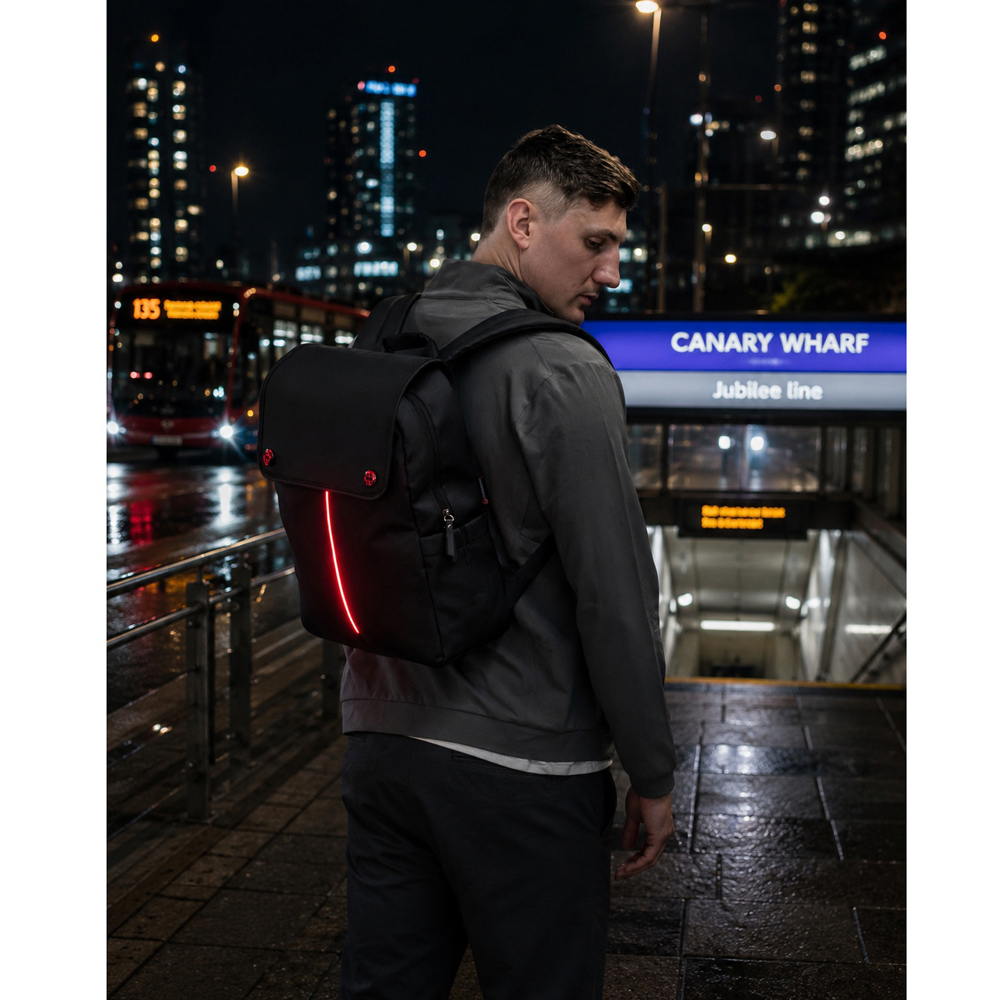 Crossgear Halo Black Laptop Backpack 40cm Image 2