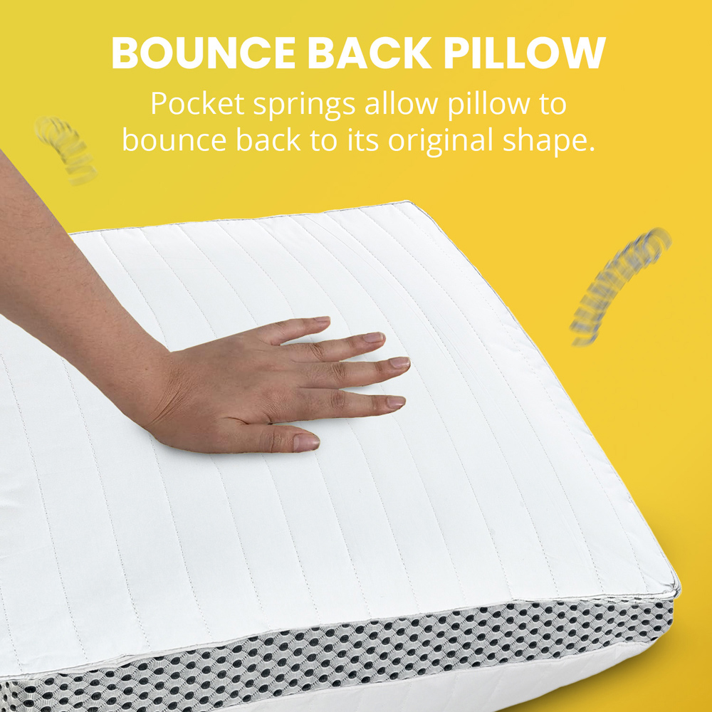 Velosso Firm Comfort Pocket Spring Pillow Image 3
