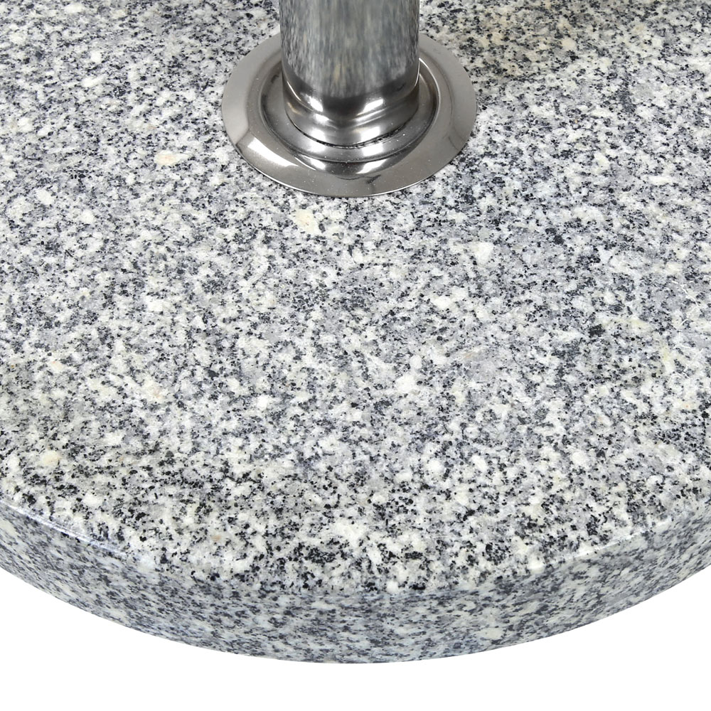 Charles Bentley Grey Round Granite Parasol Base 15kg Image 4