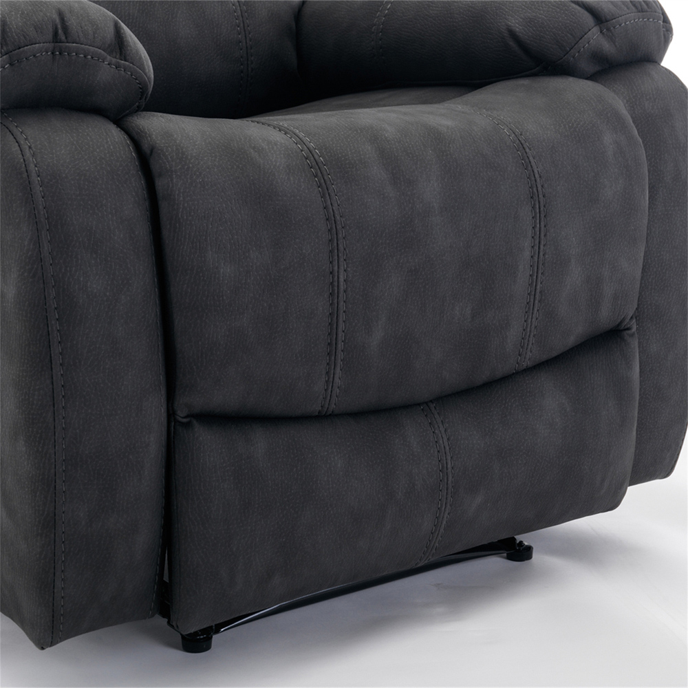 Furniture One 5 Seater Grey Manual Recliner Sofa Set Image 5