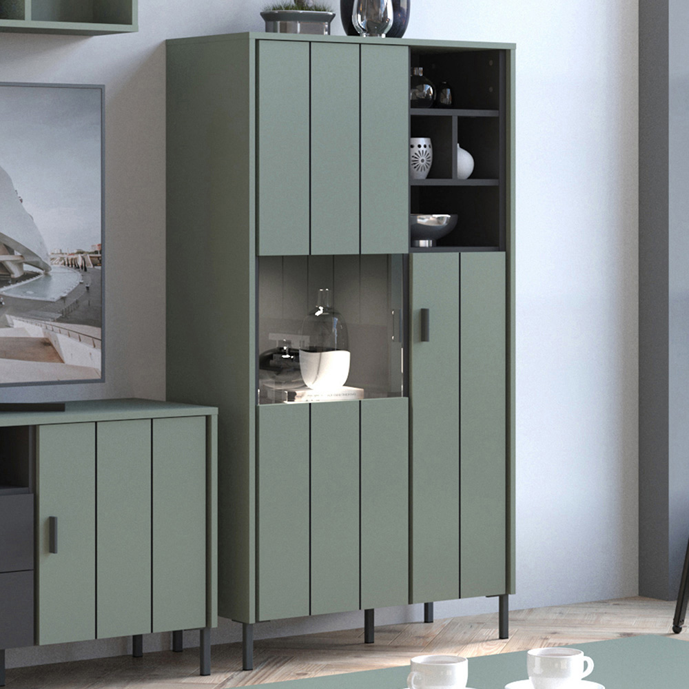 Furniture To Go Arundel 3 Door Green Cabinet Image 1