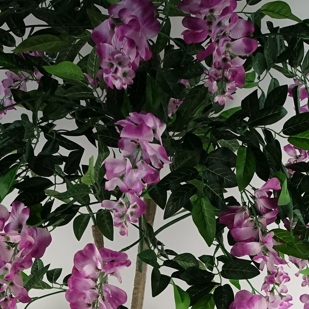 Leaf Light Pink Purple Wisteria Artificial Tree 150cm Image 4