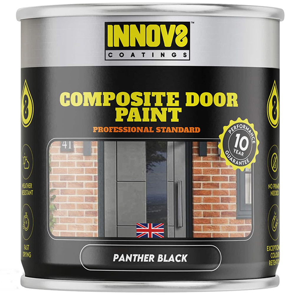 Innov8 Coatings Composite Door Paint 750ml Panther Black Image 2
