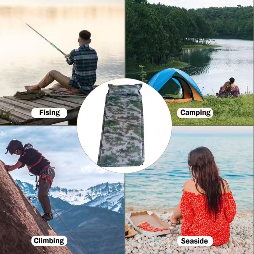 Alivio Single Multicolour Waterproof Inflatable Camping Sleeping Pad Image 6