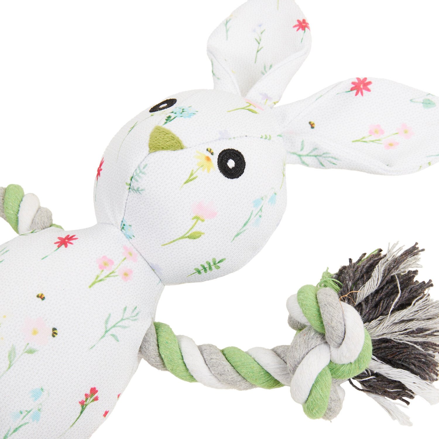 Floral Bunny - White and Green Image 2