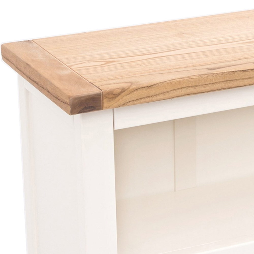 Lovere 3 Shelf Off White Bookcase Image 6