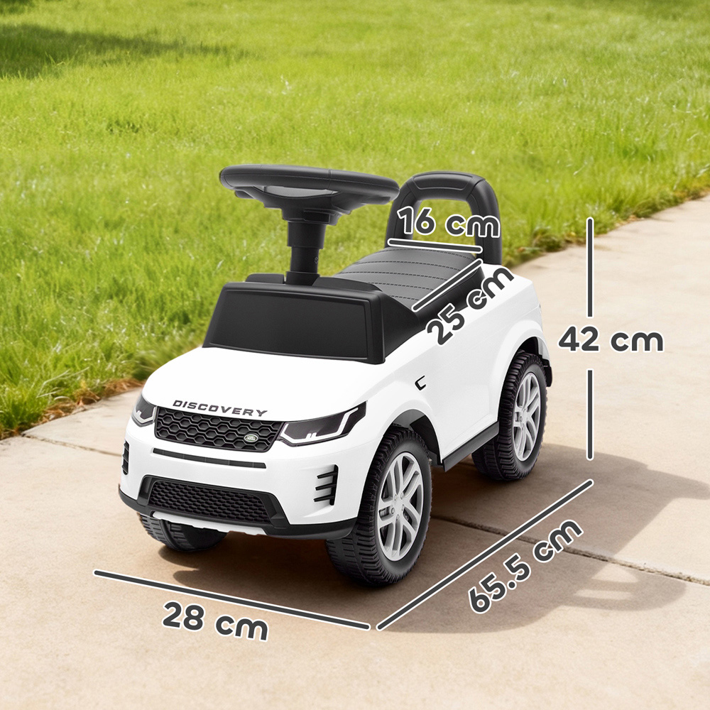 Tommy Toys Toddler White Licensed Land Rover Ride On Car Image 9