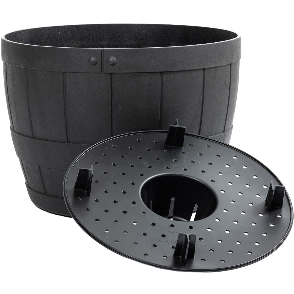 Primeur Tierra Verde Barrel Slate Planter 54cm Image 3