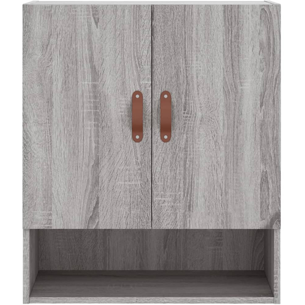 vidaXL 2 Door Single Shelf Grey Sonoma Oak Wall Cabinet Image 5