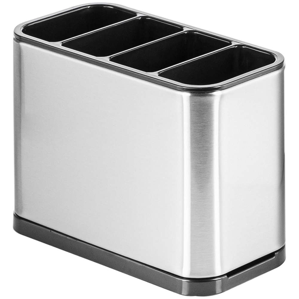 Innoteck Essentials 4 Compartment Stainless Steel Cutlery Holder Image 1