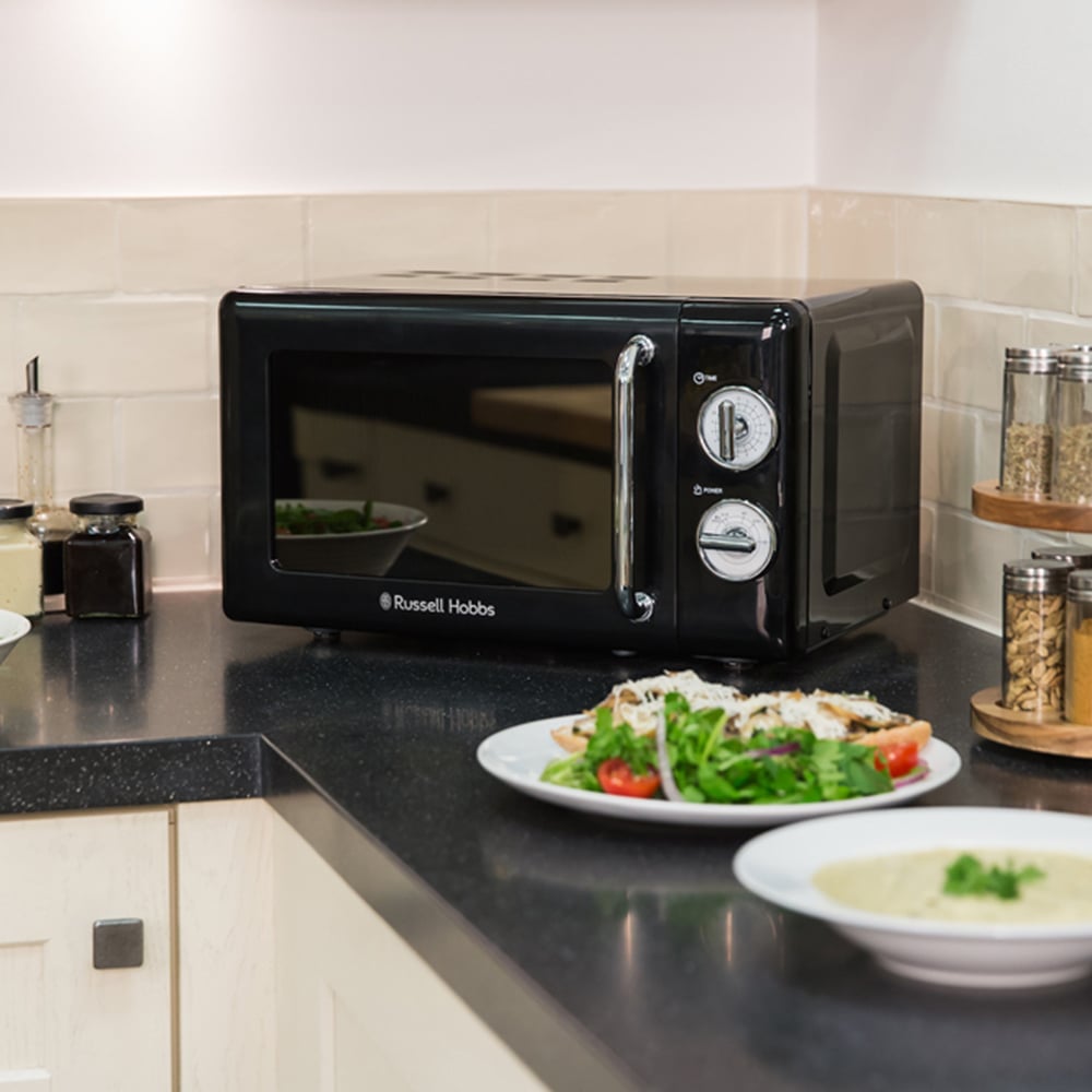 Russell Hobbs RHRETMM705B-N Black 17L Compact Solo Manual Microwave 700W Image 6