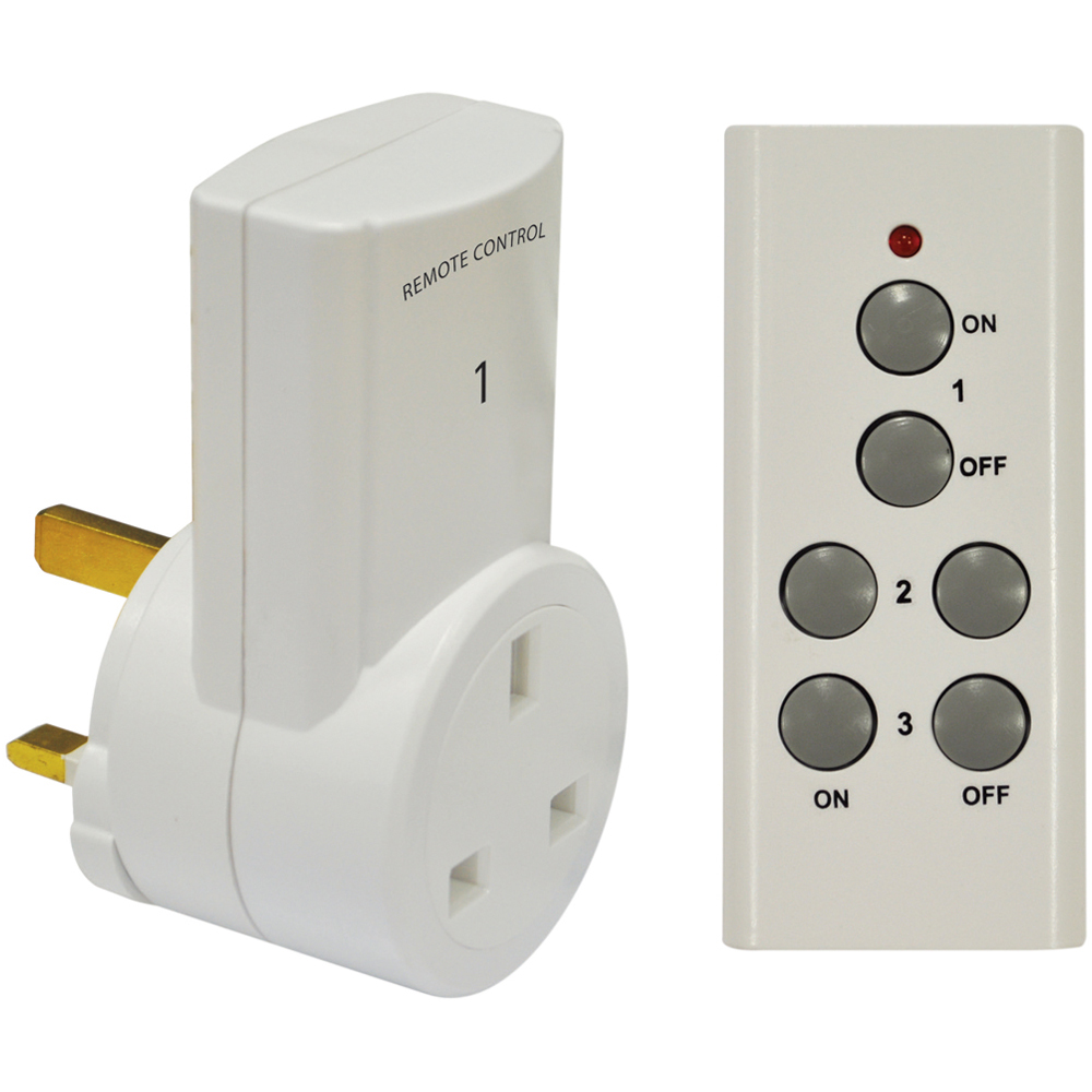 Eagle 1 Way Remote Control Mains Socket Set Image 1