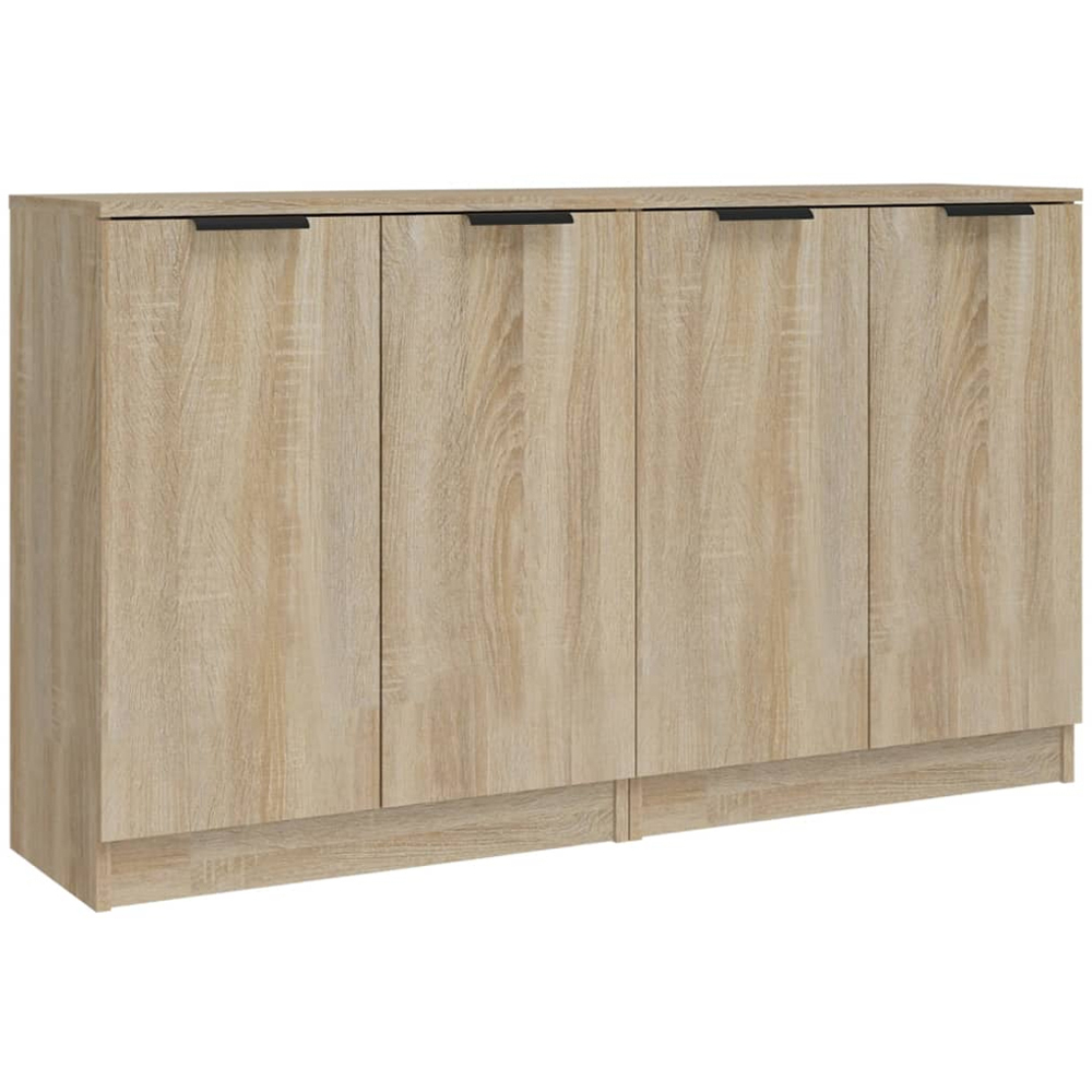 vidaXL 2 Door Sonoma Oak Sideboard Set of 2 Image 2