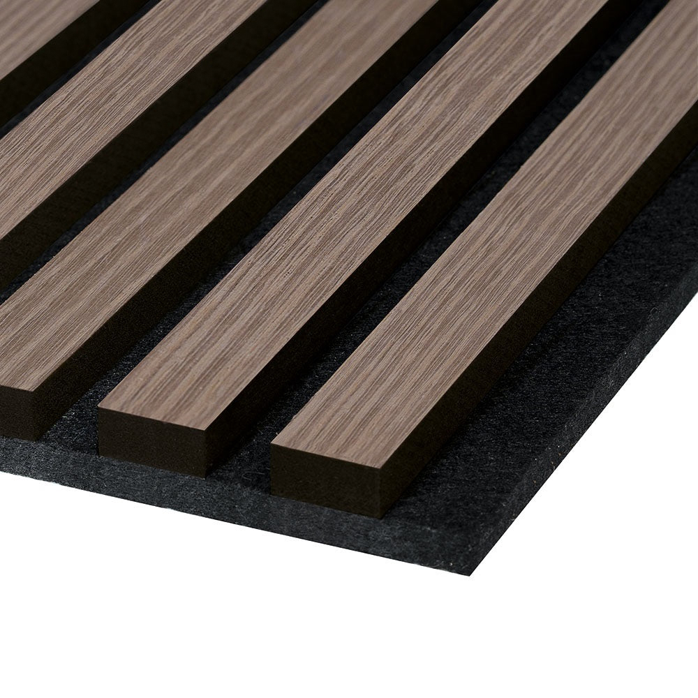 Portland 240 x 60cm Acupanel Smoked Oak Acoustic Slat Wall Panel Image 5
