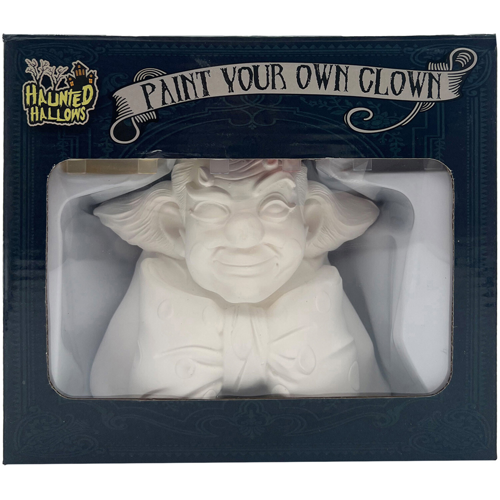 Paint Your Own Ceramic Clown Kit White Image 1