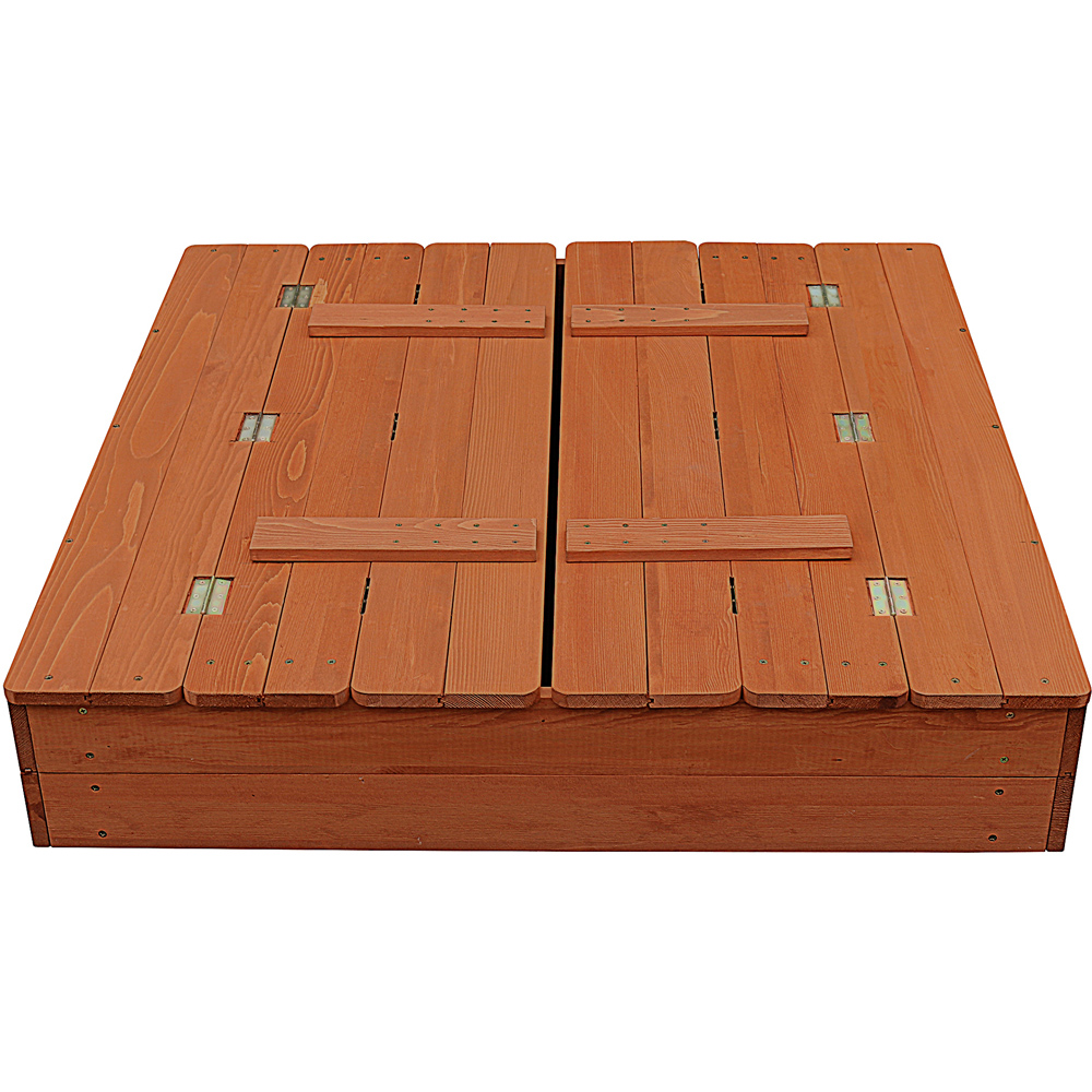 Liberty House Toys Kids Sandpit with Seating and Cover Image 3