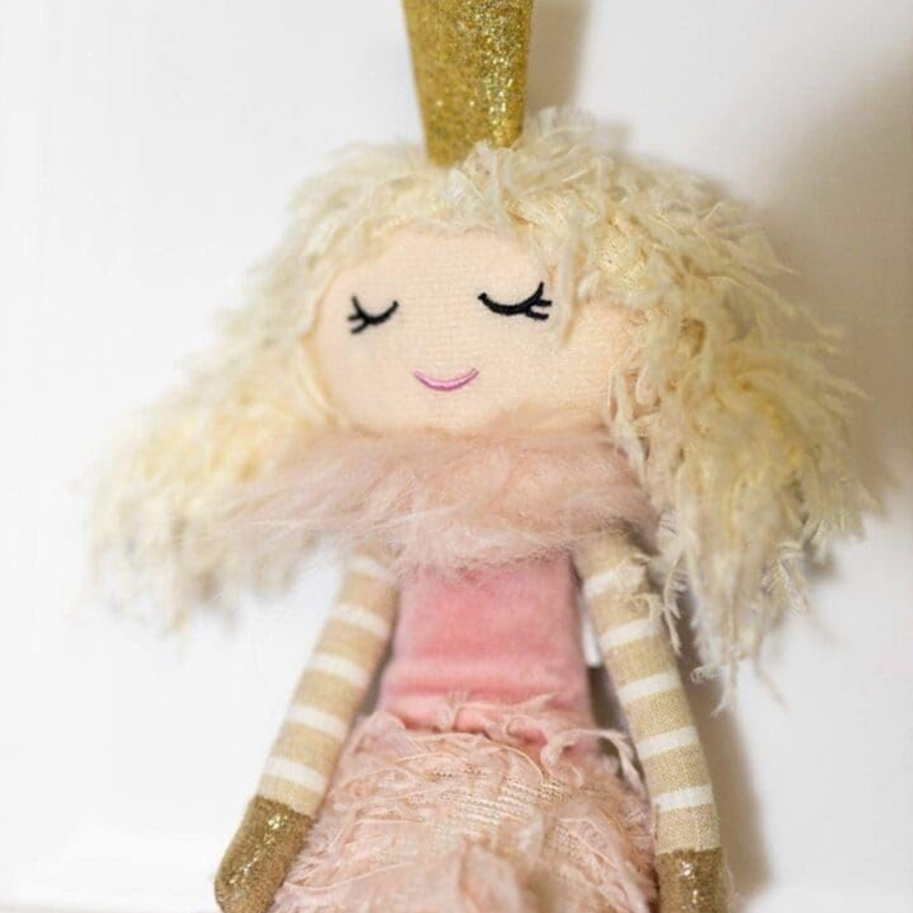 Marco Paul Plush Sitting Princess Doll Figure Christmas Decoration Image 3